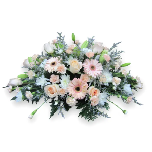 COJIN PRIMAVERAL DE CONDOLENCIAS TONOS PASTELES